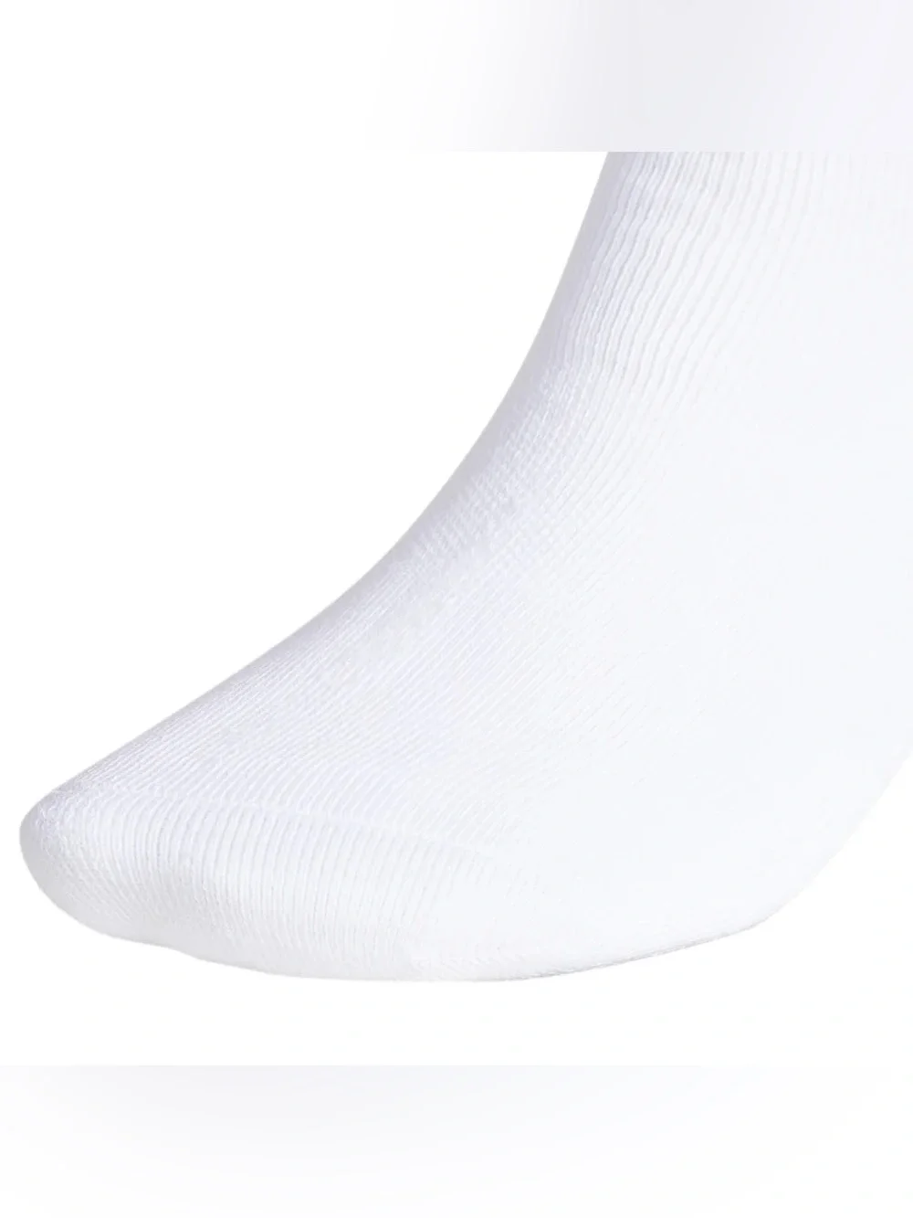 adidas Originals White Crew Socks 6-Pack with Black Trefoil